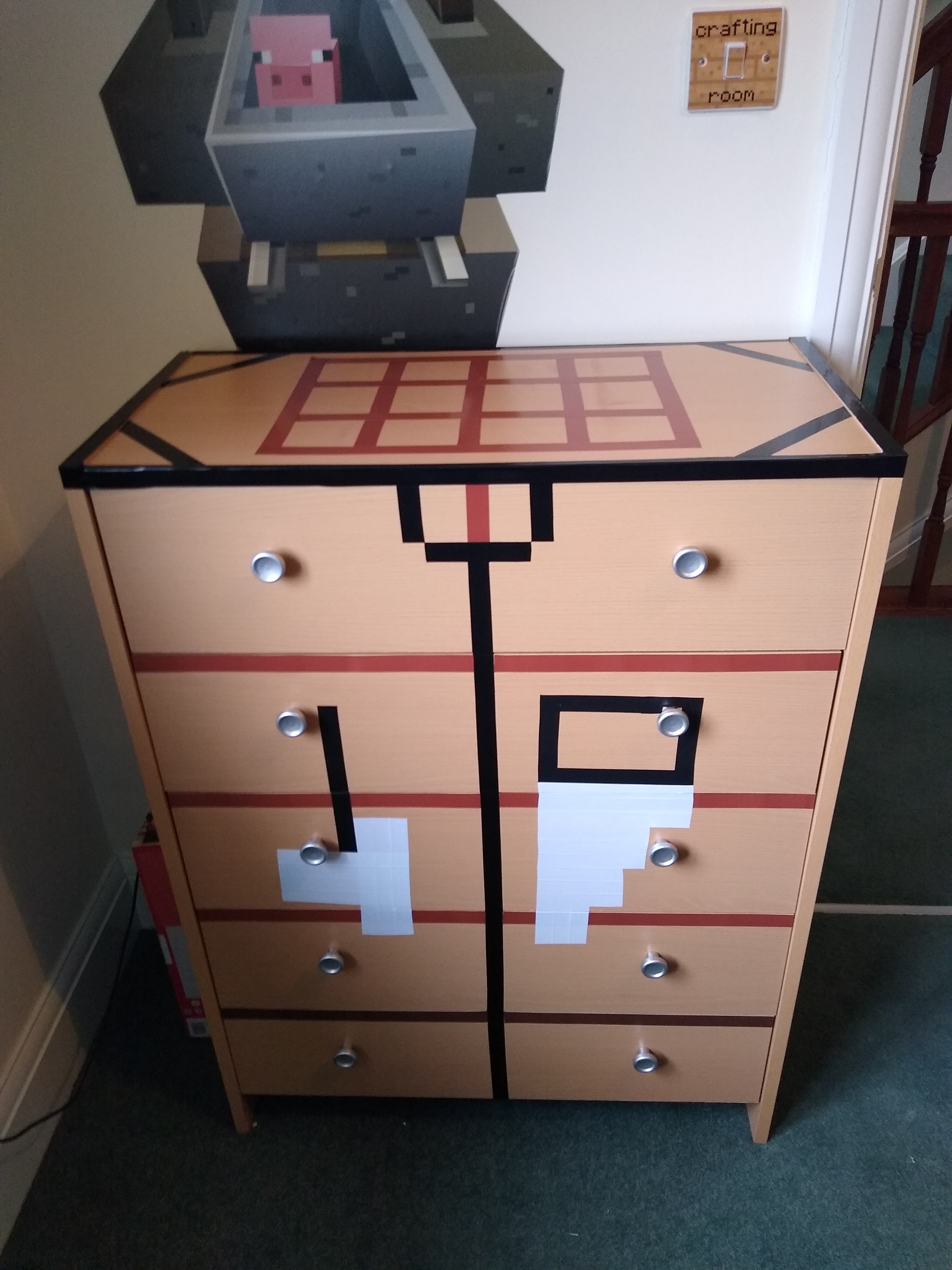 Minecraft Dresser Crafting Table Diy Jupiter Hadley