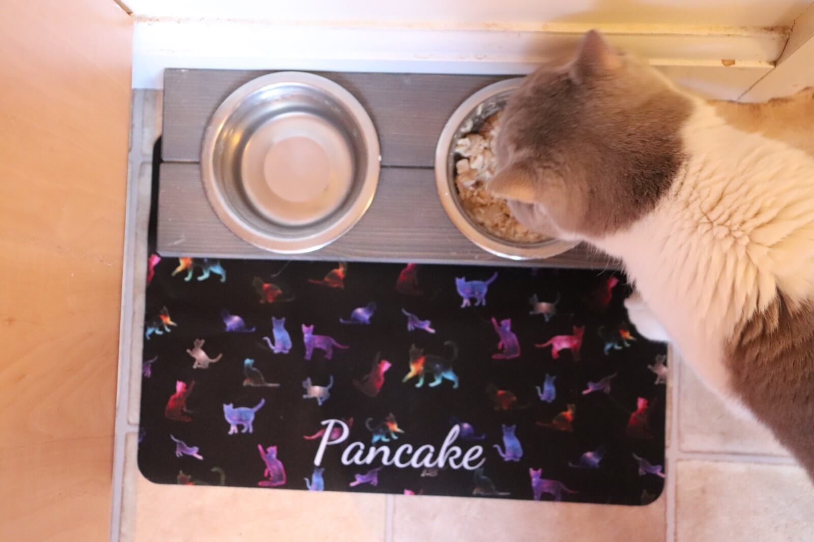 Personalized Pet Food Mat Review ⋆ Jupiter Hadley
